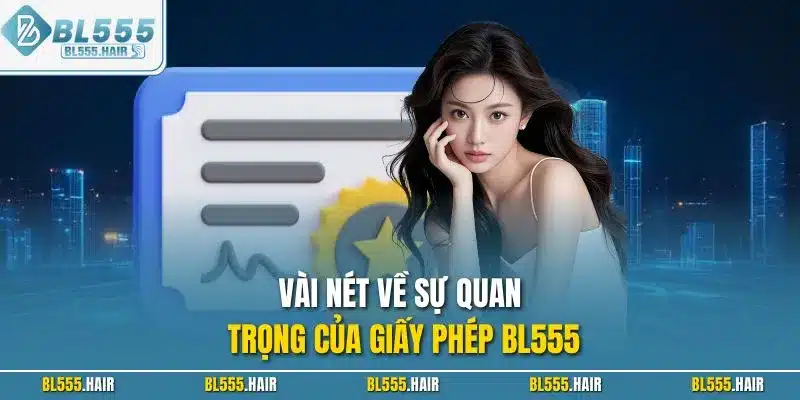 Vài nét về sự quan trọng của giấy phép BL555